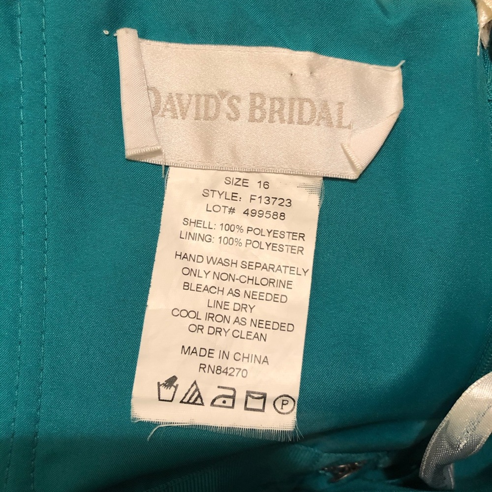 Strapless David’s Bridal Bridesmaid dress. - Picture 6 of 6